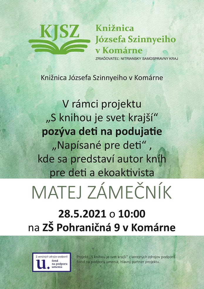 Matej Zámečník v knižnici