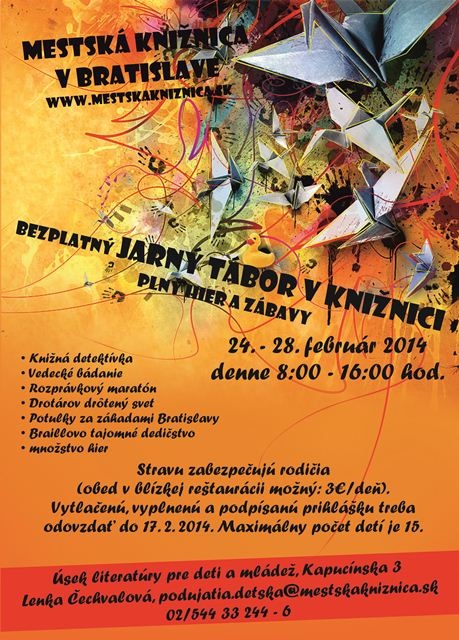 Prázdniny v MsK Bratislave Prázdniny v MsK Bratislave