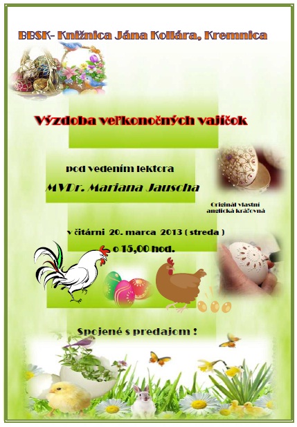 Výzdoba veľkonočných vajíčok