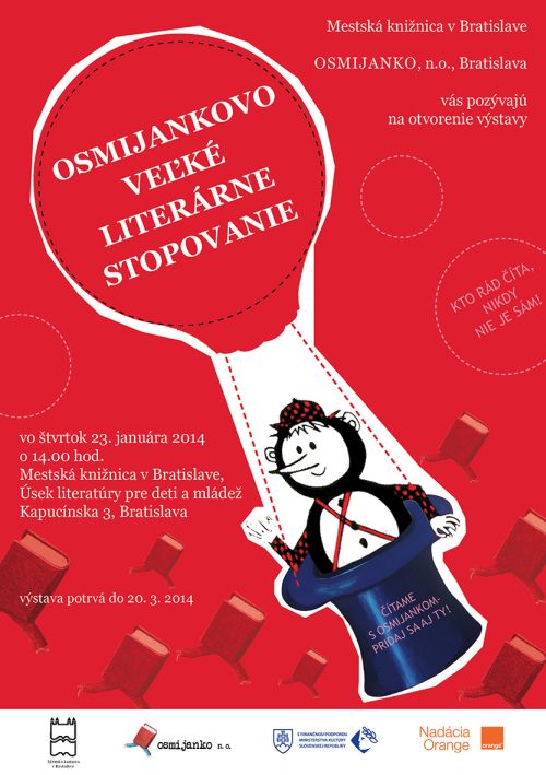 otvorenie výstavy 23.1. 2014 v Mestskej knižnici v Bratislave, výstava potrvá do 20. 3. 2014