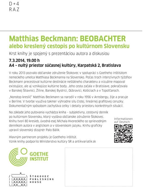 Beobachter alebo kreslený cestopis po kultúrnom  Slovensku