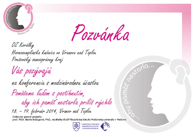 Konferencia o trénovaní pamäti