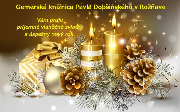 Vianočný pozdrav Gemerskej knižnice Pavla Dobšinského