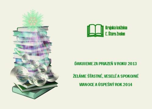 Vianočný pozdrav Krajskej knižnice Ľudovíta Štúra 