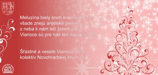 Vianočný pozdrav Novohradskej knižnice