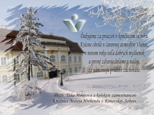Vianočný pozdrav Knižnice M. Hrebensu v Rimavskej Sobote