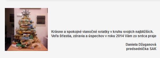 Vianočný pozdrav Slovenskej asociácie knižníc