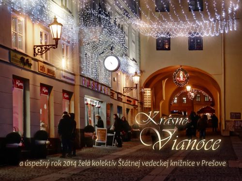 Vianočný pozdrav Štátnej vedeckej knižnice Prešov