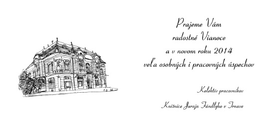 Vianočný pozdrav Knižnice Juraja Fándlyho v Trnave