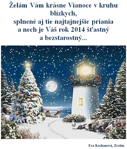 Vianočný pozdrav Evy Kochanovej