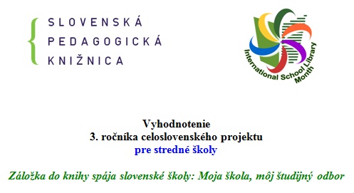 Moja škola, môj študijný odbor strednými školami