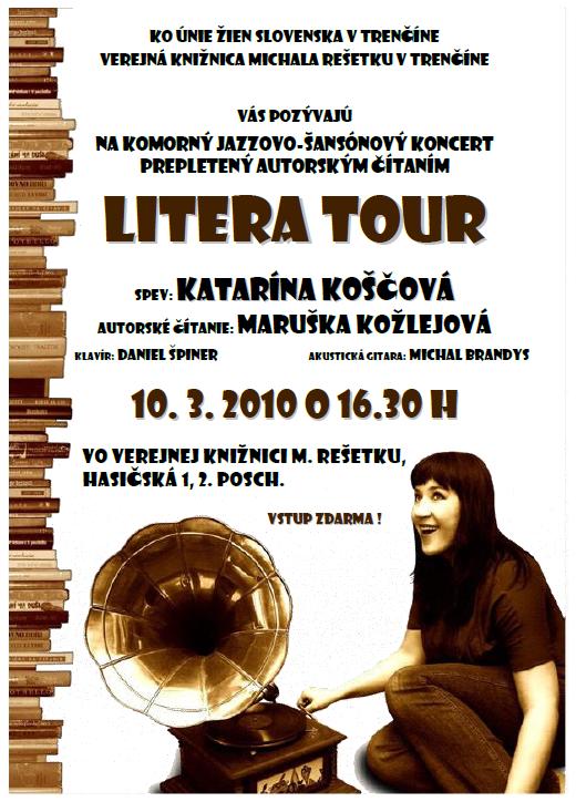 KO Únie žien Slovenska v Trenčíne a Verejná knižnica Michala Rešetku v Trenčíne Vás pozývajú na jazzovo-šansónový koncert a autorské čítanie, 10. 3. 2010 o 16.30 hod.