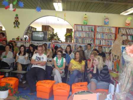 Mudr. Nadežda Sobeková v Podduklianskej knižnici vo Svidníku, 27. 5. 2009