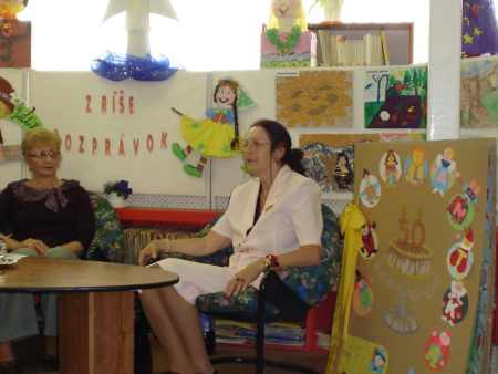 Mudr. Nadežda Sobeková v Podduklianskej knižnici vo Svidníku, 27. 5. 2009