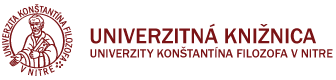 Logo Univerzitnej knižnice Univerzity Konštantína Filozofa v Nitre