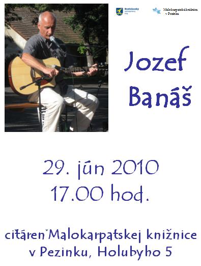 Pozvánka do Malokarpatskej knižnice v Pezinku na besedu, 29. 6. 2010 o 17.00 hod. 