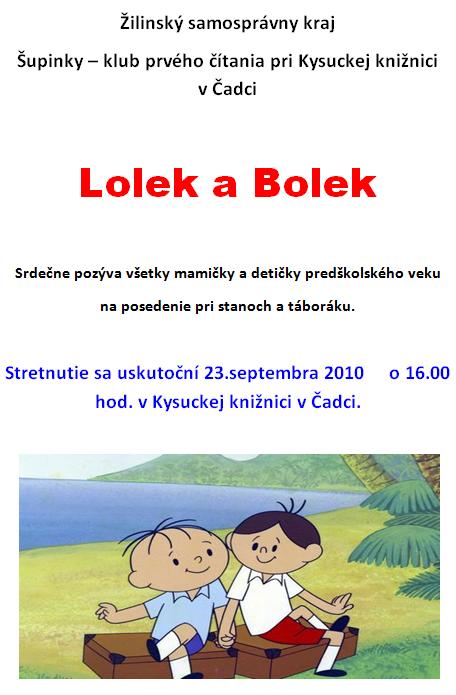 Pozvánka do Kysuckej knižnice v Čadci pre deti a mamičky na posedenie pri stanoch a táboráku, 23. 9. 2010 o 16.00 hod.