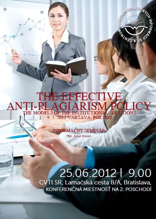 Pozvánka do Centra VTI SR na informačný seminár, 25. 6. 2012 o 9.00 hod.