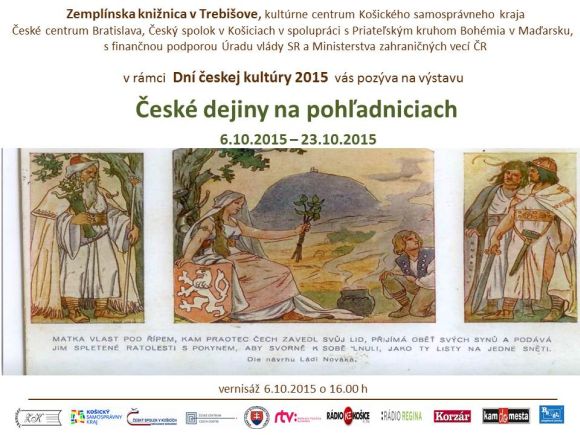Výstava v rámci  Dni českej kultúry 2015 v Zemplínskej knižnici v Trebišove od 6. do 23. októbra 2015