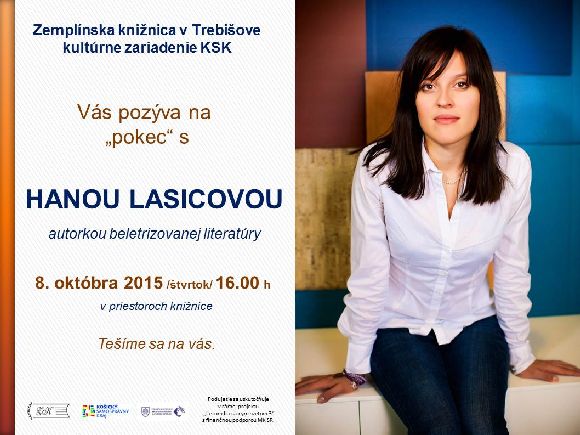 beseda v Zemplínskej knižnici v Trebišove  vo štvrtok 8. októbra 2015 o 16.00 h