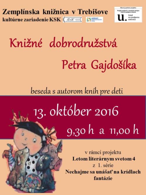 Peter GAJDOŠÍK v Zemplínskej knižnici v Trebišove 13. októbra 2016 