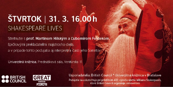 Stretnutie so špičkovými prekladateľmi majstrovho diela, 31. 3. 2016 o 16.00 v Univerzitnej knižnici v Bratislave