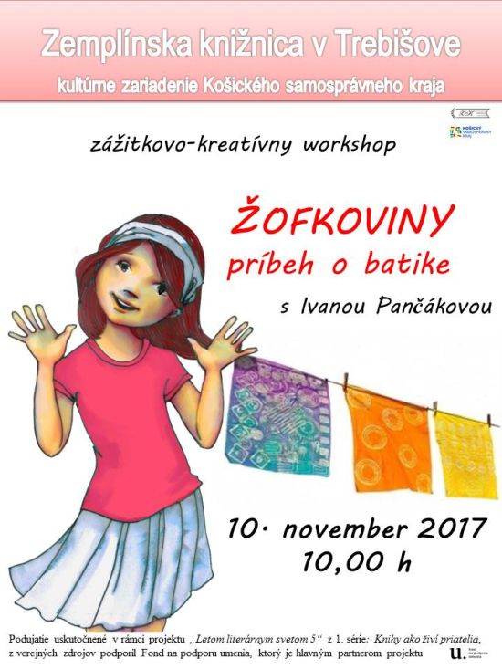 zážitkovo-kreatívny workshop v Zemplínskej knižnici v Trebišove 10. novembra 2017