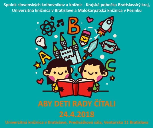 Pozvánka na seminár spojený s workshopom, 24. 4. 2018 v Univerzitnej knižnici v Bratislave. Registrácia do 20. 4. 2018