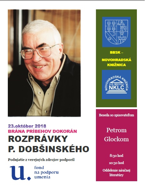 Beseda so spisovateľom Petrom Glockom, 23. 10. 2018 v Novohradskej knižnici v Lučenci