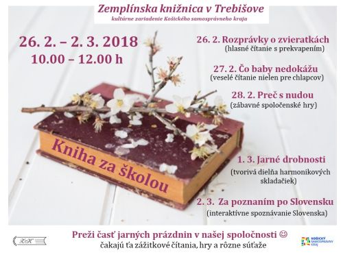 príjemné chvíle strávené počas jarných prázdnin v knižnici od 26. februára do 2. marca 2018