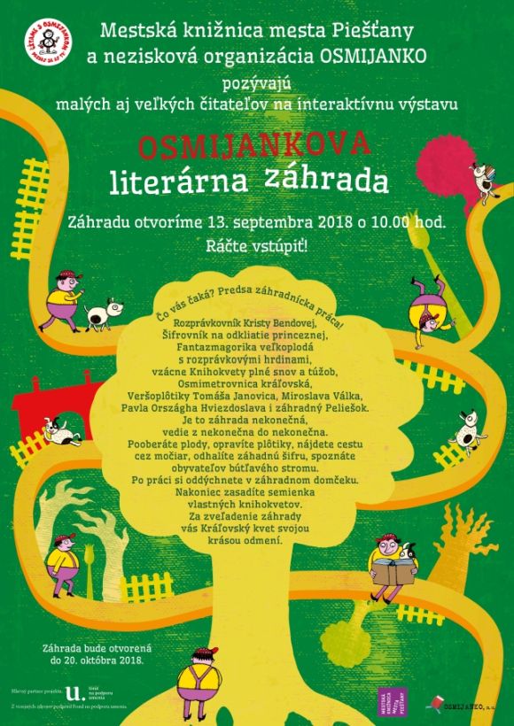 Pozvánka na otvorenie záhrady 13. 9. 2018, záhrada bude otvorená do 20. 10. 2018