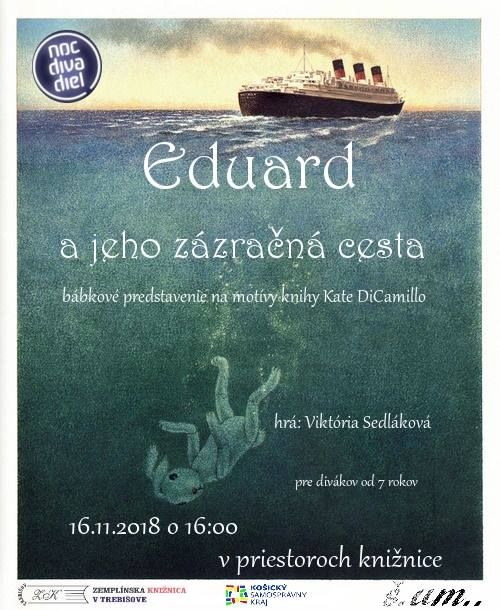 netradičné zážitkové stretnutie detí s bábkohercami a bábkami v rámci Noci divadiel 16.11.2018 o 16:00 h v Zemplínskej knižnici v Trebišove
