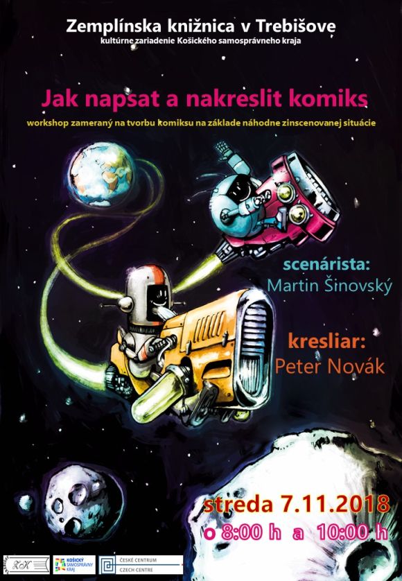 Pozvánka do Zemplínskej knižnice v Trebišove na workshop 7. 11. 2018
