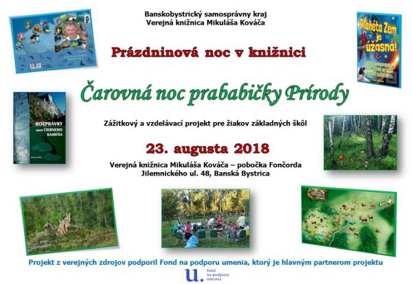 Verejná knižnica Mikuláša Kováča v Banskej Bystrici realizuje vzdelávací a zážitkový projekt pre žiakov základných škôl. 