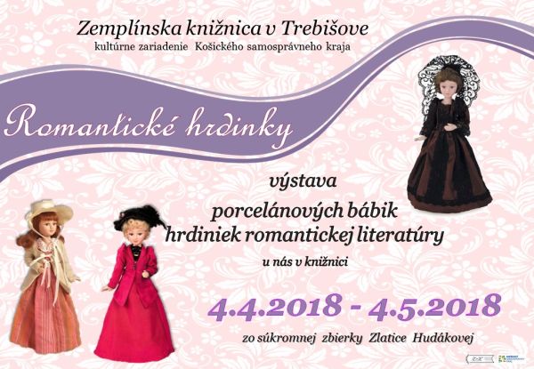 Výstava porcelánových bábik v Zemplínskej knižnici v Trebišove  od 4. apríla do 5. mája 2018 