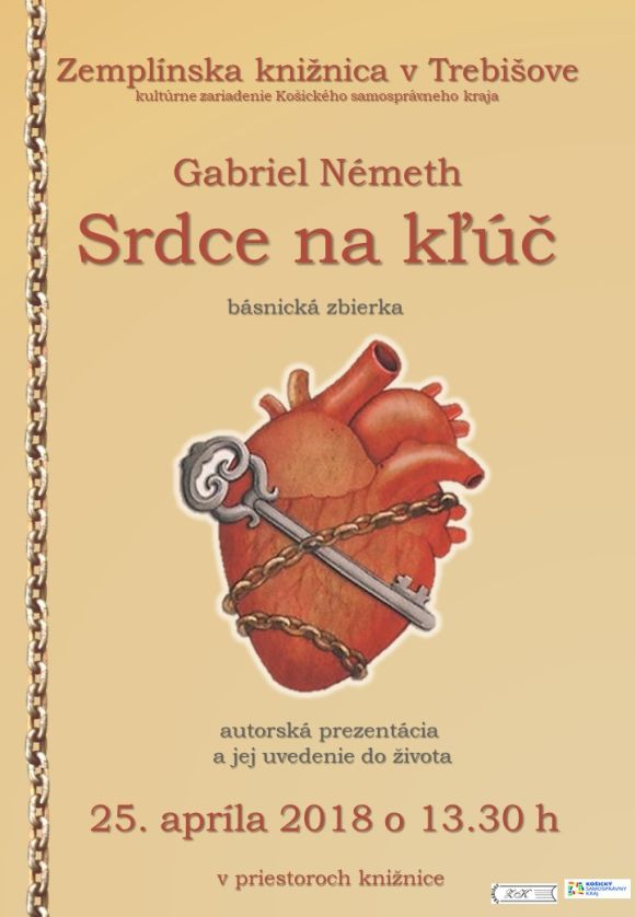 Beseda a krst knihy v Zemplínskej knižnici v Trebišove 25. apríla 2018 o 13,30 h.
