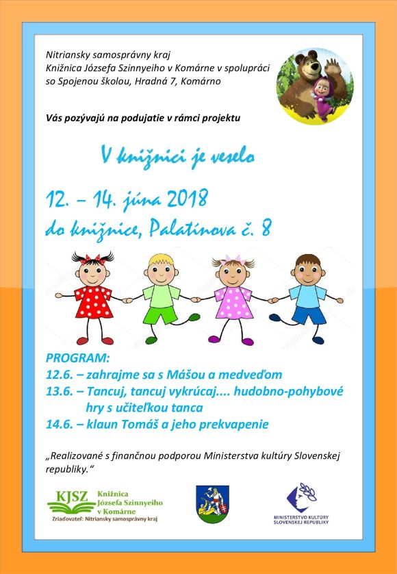 Knižnica Józsefa Szinnyeiho v Komárne, 12. – 14. 6. 2018