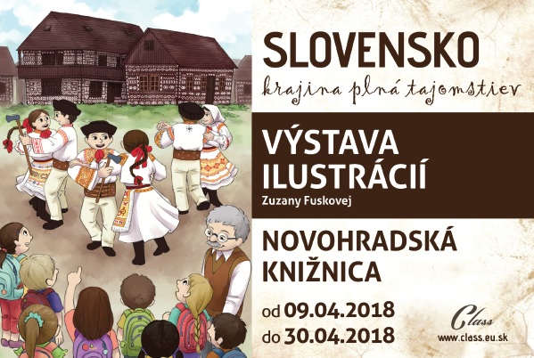Výstava ilustrácií od 9. – 30. 4. 2018 v Novohradskej knižnici v Lučenci