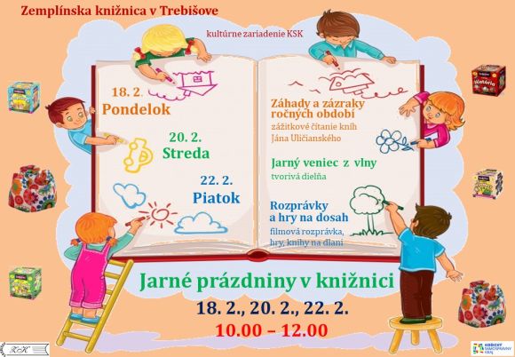 v pondelok 18. februára, v stredu 20. februára a v piatok 22. februára  od 10,00 h do 12,00 h
