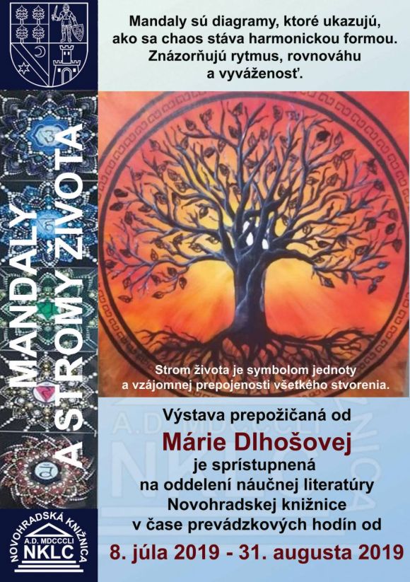Pozvánka na výstavu od 8. 7. do 31. 8. 2019 do Novohradskej knižnice v Lučenci