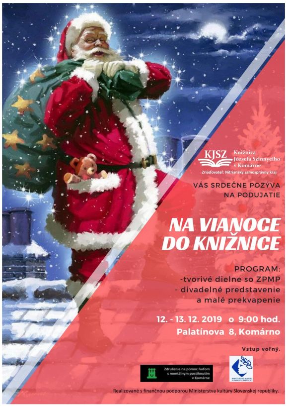 Tvorivé dielne a iné 12. – 13. 12. 2019 v Knižnici Józsefa Szinnyeiho v Komárne