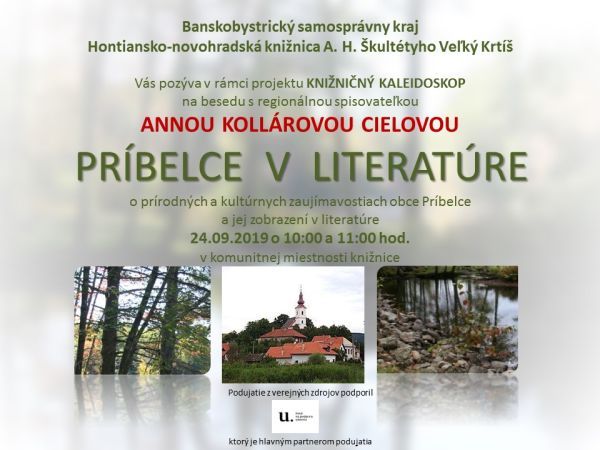 Beseda s regionálnou spisovateľkou Annou Kollárovou Cielovou 24. septembra 2019 v Hontiansko-novohradskej knižnici A. H. Škultétyho vo Veľkom Krtíši 