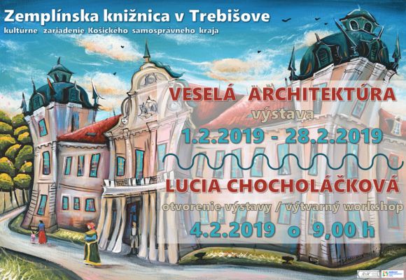 Slávnostné otvorenie výstavy s výtvarným workshopom bude v pondelok 4. februára 2019 o 9:00 h. v priestoroch knižnice