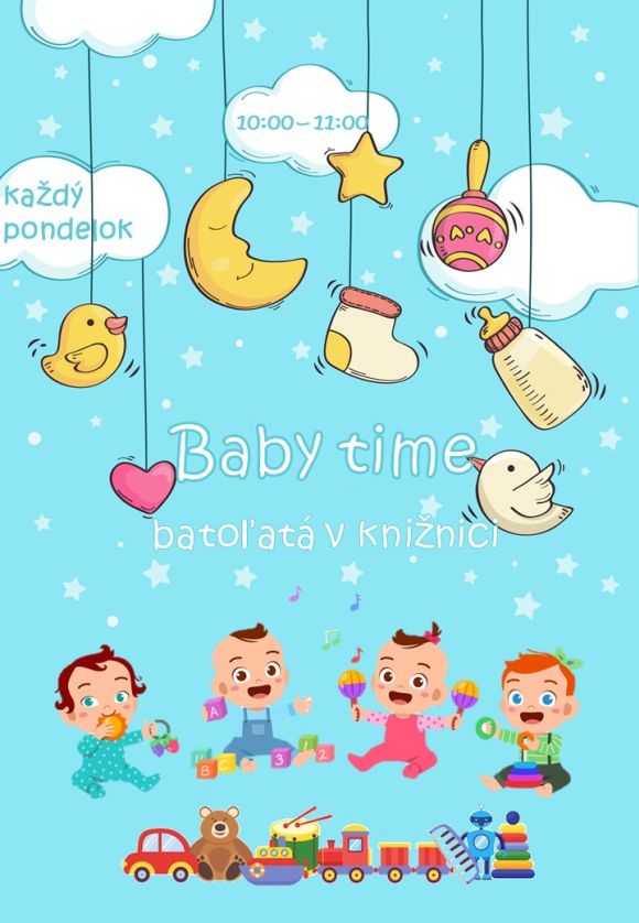 Zemplínska knižnica v Trebišove pozýva na stretnutie rodičov a deti od 0 do 3 rokov do knižnice každý pondelok od 10:00 do 11:00 Zemplínska knižnica v Trebišove pozýva na stretnutie rodičov a deti od 0 do 3 rokov do knižnice každý pondelok od 10:00 do 11:00