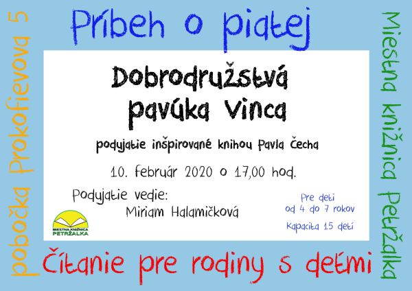 Príbeh o piatej, Miestna knižnica Petržalka, 10. 2. 2020