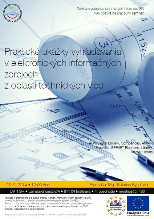 25. 9. 2014 v Centre vedecko-technických informácií SR