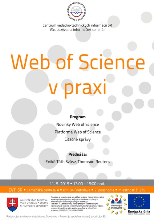 informačný seminár v Centre VTI SR, 11. 5. 2015