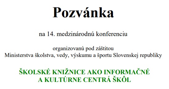 Školské knižnice ako informačné centrá