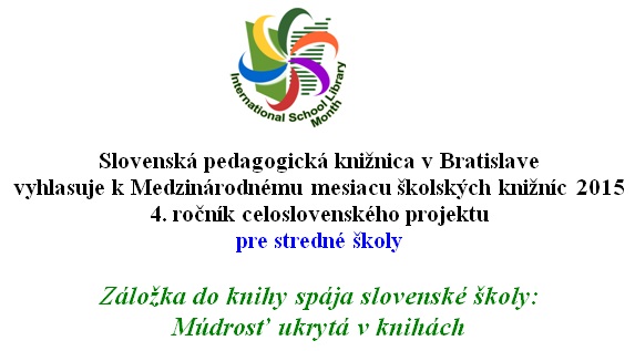 4. ročník celoslovenského projektu pre stredné školy, prihlášky do 30. septembra 2015