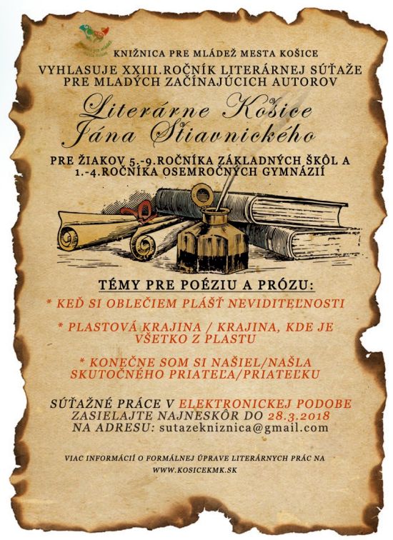 Literárne Košice Jána Štiavnického, XXIII. ročník